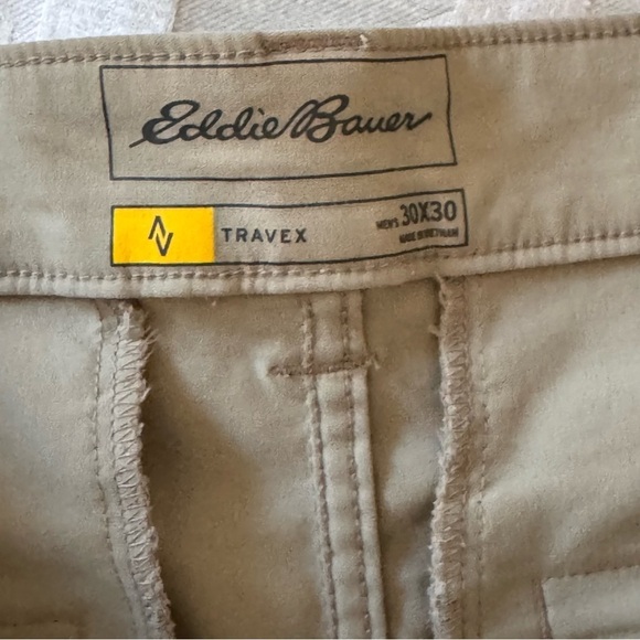 Eddie Bauer Travex women performance outdoor hiking pants beige 30x30 - Picture 8 of 10